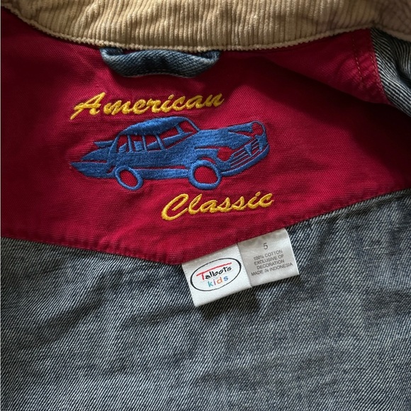 Talbots Blue denim Jean Jacket with Sherpa Collar - Picture 2 of 5